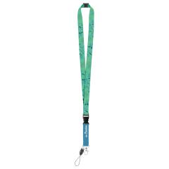 Lanyard na zakázku se sublimačním potiskem a s bezpečnostní přezkou Subyard D Safe