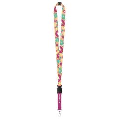 lanyard na zak&aacute;zku se sublimačn&iacute;m potiskem a s bezpečnostn&iacute; přezkou Subyard USB Safe