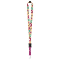 Lanyard na zakázku se sublimačním potiskem a s bezpečnostní přezkou Subyard USB Safe