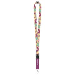 lanyard na zakázku se sublimačním potiskem a s bezpečnostní přezkou Subyard USB Safe