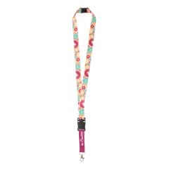 Lanyard na zakázku se sublimačním potiskem a s bezpečnostní přezkou Subyard USB Safe