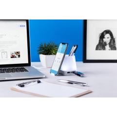 Stojánek na pera s USB hubem Lumeo