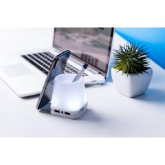 Stojánek na pera s USB hubem Lumeo
