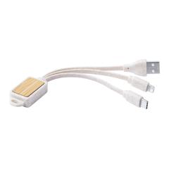 přívěšek na klíče s USB nabíjecím kabelem Korux