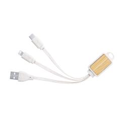 Přívěšek na klíče s USB nabíjecím kabelem Korux