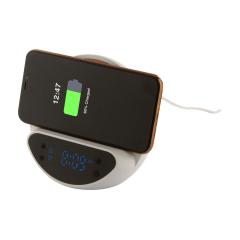 Bezdrátová nabíječka s budíkem Rabolarm