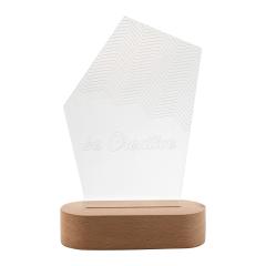 LED světelná trofej Woodify