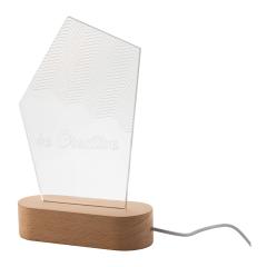 LED světelná trofej Woodify
