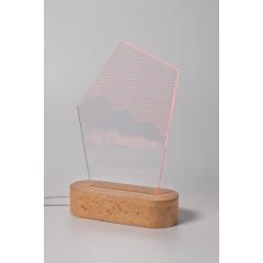 LED světelná trofej Woodify