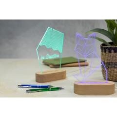 LED světelná trofej Woodify