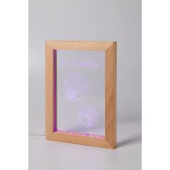 LED světelná trofej Woodiframe