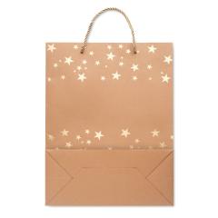 Dárková vánoční taška z kraftu SPARKLE