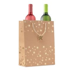 Dárková vánoční taška z kraftu SPARKLE