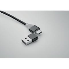 Nabíjecí kabel 4v1, typ C BLUE