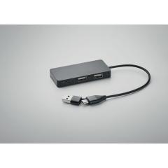 USB rozbočovač s 20cm kabelem HUB-C
