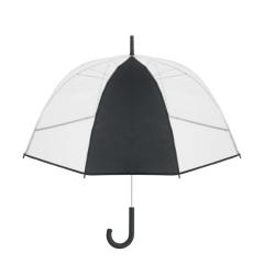 ⌀102cm/23″ průhledný deštník se zahnutou rukojetí. GOTA