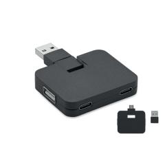 4portový USB rozbočovač SQUARE-C