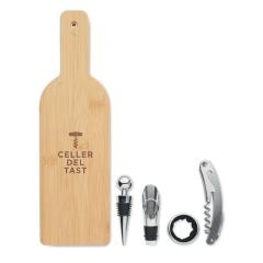 Sada na víno ve tvaru láhve VINOVAULT SET