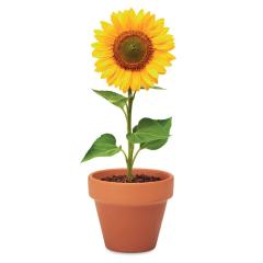 Terakotový květináč slunečnice SUNFLOWER