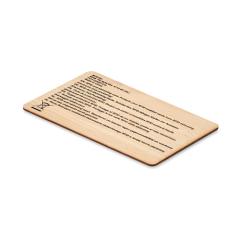RFID bambusová karta CUSTOS +
