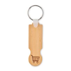 Bambusová klíčenka / žeton COMPRAS