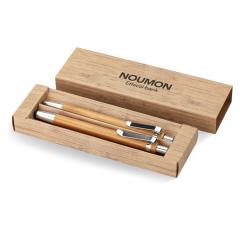 Sada pera a tužky z bambusu. BAMBOOSET