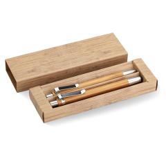 Sada pera a tužky z bambusu. BAMBOOSET