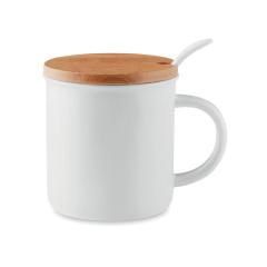 Porcelánový hrnek se lžičkou KENYA