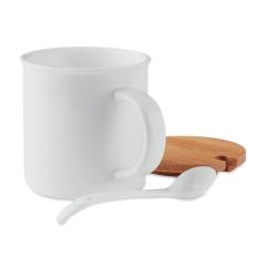Porcelánový hrnek se lžičkou KENYA