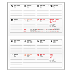  Týdenní diář - Cyril - PVC - bordó