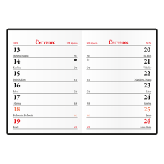  Týdenní diář - Hynek - PVC - bordó