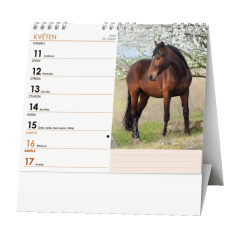  Stolní kalendář - IDEÁL - Koně