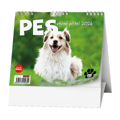  Stolní kalendář - IDEÁL - Pes - věrný přítel /s psími jmény/