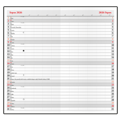  Měsíční diář - Františka - PVC - bordó
