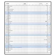  Měsíční diář - Xenie - PVC - bordó