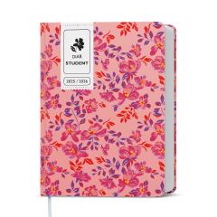  Týdenní diář - Student - V8 - lamino - kapesní - Růžový