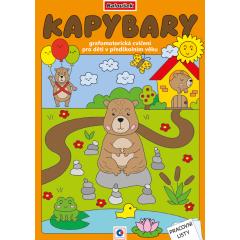  Omalovánka A4 - Grafomotorická - Kapybary