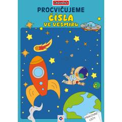  Omalovánka A4 - Procvičujeme čísla - Ve vesmíru