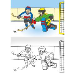  Omalovánka - A5 - Hokej