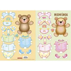  Vystřihovánka Medvídek