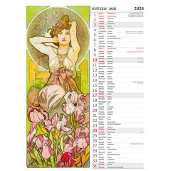  Kalendář Alfons Mucha