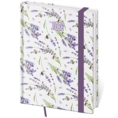 Denní diář B6 Vario Lavender s gumičkou