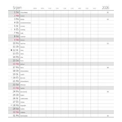  Měsíční diář Napoli design 3