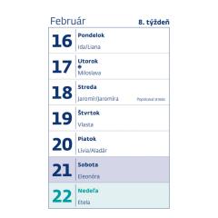  Slovenský MINI kalendár