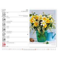  Kalendář Květiny
