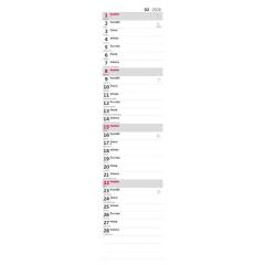  Kalendář Poznámková vázanka