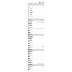  Kalendář Poznámková vázanka