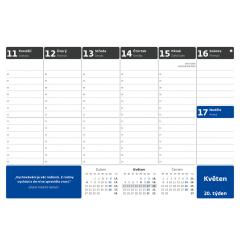  Pracovní kalendář s citáty