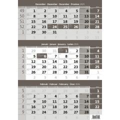  Slovenský trojmesačný kalendár šedý