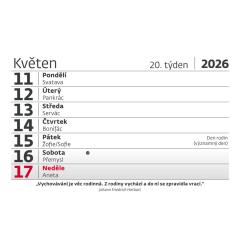  Plánovací kalendář Týdenní 